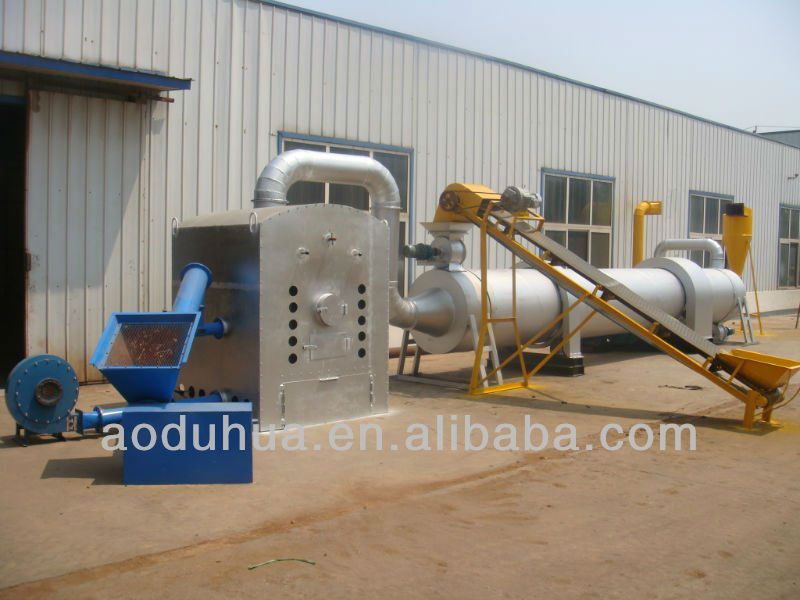 Rotaty drum sawdust dryer machine