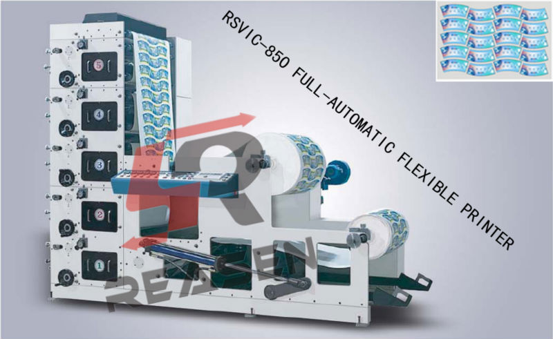 RSVIC-850 Full-Automatic flexographic printing machine for paper cup