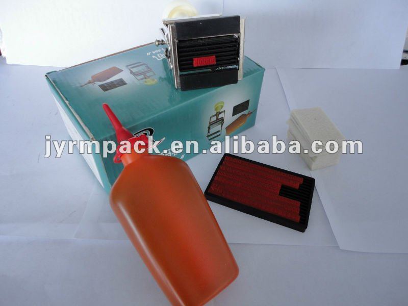 rubber characters changing simple manual cheap handle printer