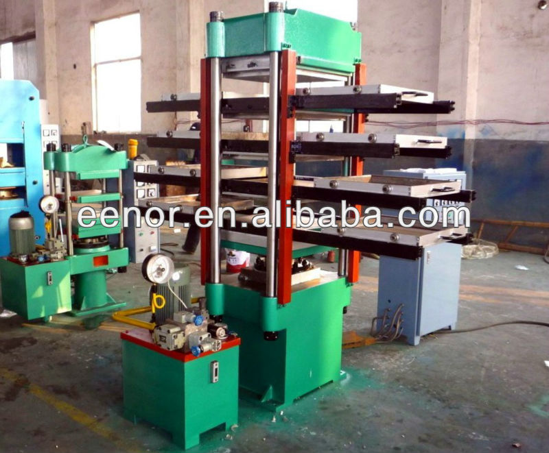 Rubber Floor Tile Making Machine / Rubber Mat Hydraulic Machine / Plate Vulcanizing Machine