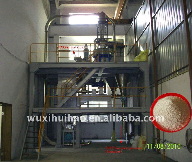 rubber granulator for urea formaldehyde molding compound