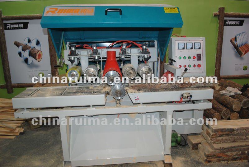 RUIMA Plank Multi-rip Saw- woodworking machinesMJ-1406 total power 27.1kw