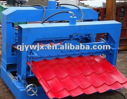 Russian Arc Bias Metal Glazed Roof Tile Roll Forming Machine