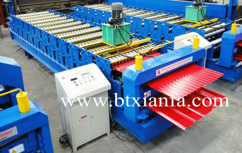 Salable Steel Double Sheet Roof Cladding Roll Forming Machine