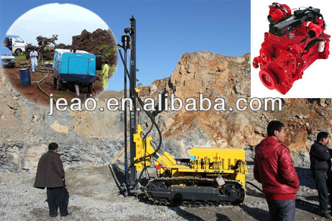 Sales to Russia ! ky120 Top Drive Portable DTH cum Rotary Drilling Rig