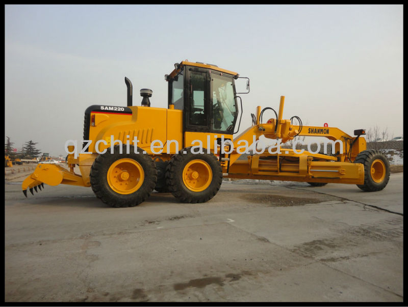 SAM220 komatsu graders Shangchai engine used grader prices for sale