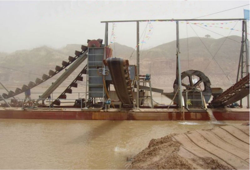 Sand dredging machine