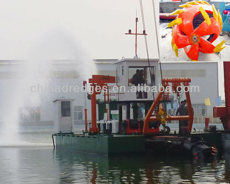 Sand mining dredge vessel