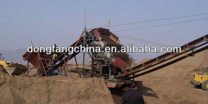 sand sieving and washing machine