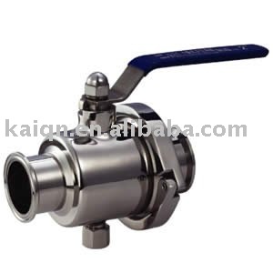 Sanitary quick-install ball valve