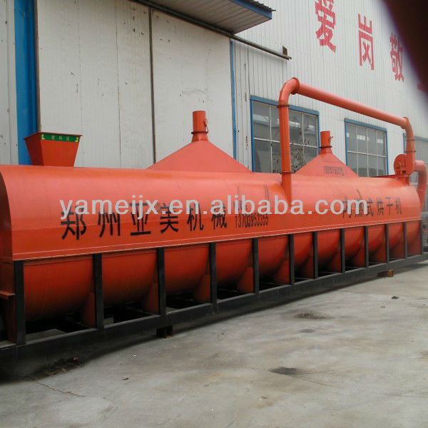 Sawdust dryer machine with new design and automatic operation