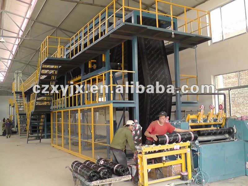 SBS/APP modified bitumen waterproofing membrane production line