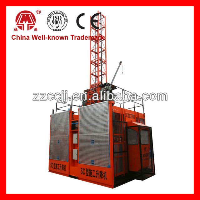 SC200/200 Double Cage 2t Construction Hoist,2013 Excellent Quality Construction Hoist Price