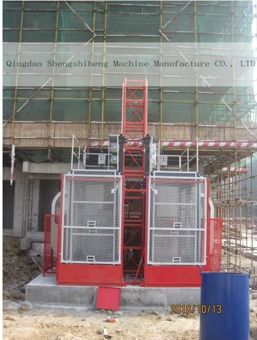 SC200/200 general hoist twin cage construction hoist