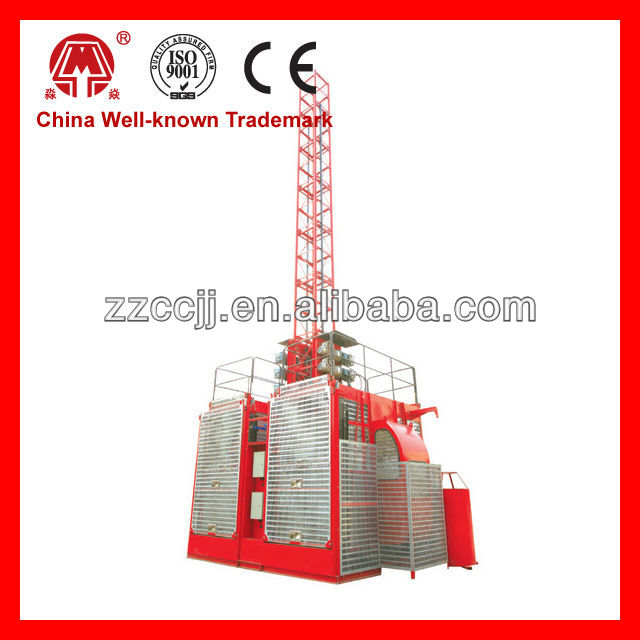 SC200 Double-Cage 2ton Construction Elevator,2013 Hot Sale Construction Elevator Direct Selling