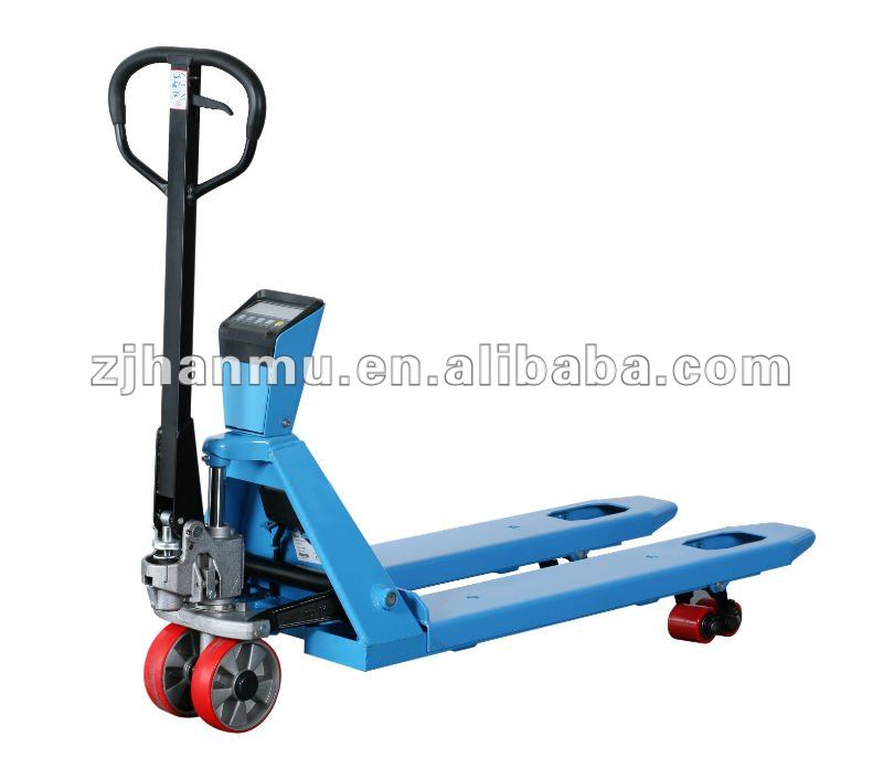 Scale pallet truck