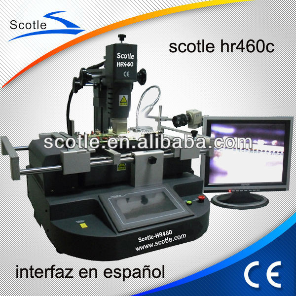 scotle hr460c hot air rework station CE certified with CCD and 7" touch screen from bga rework station manufacturer/supplier