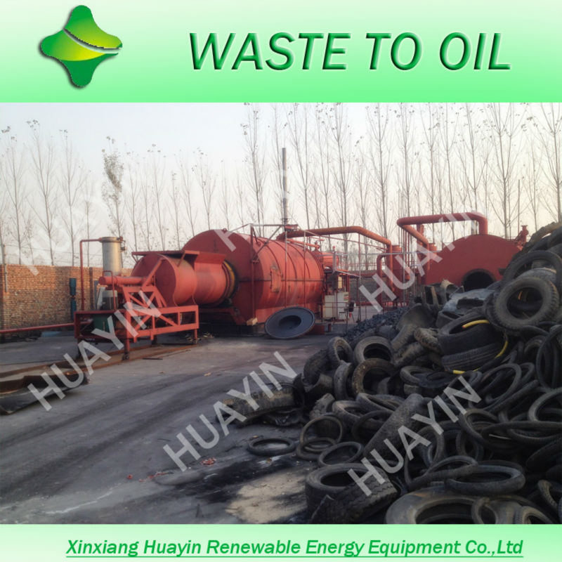 Scraped Tire Plant For Old Tire To Crude Oil FROM HUAYIN