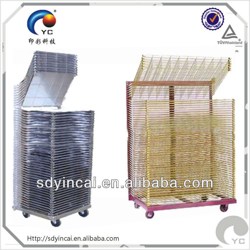 Screen priting film table drying rack