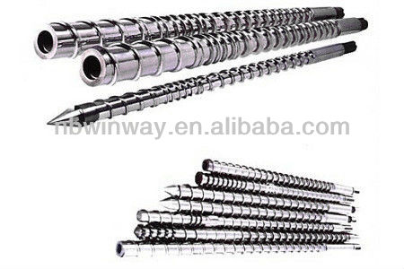 screw and feeding cylinder for plastic injection machine