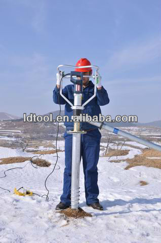 screw pile driver for ground screw