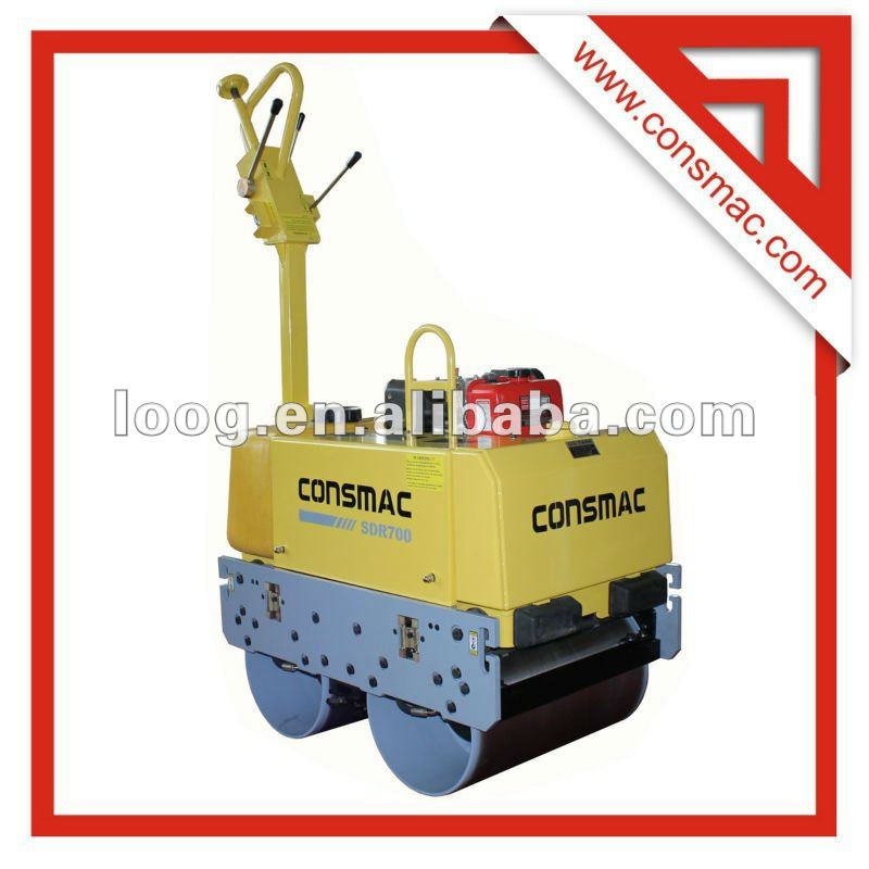 SDR700 Honda Mini Dual Drum Reversible Able Road Roller Compactor