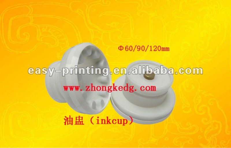 sealed ink cup with ceramic ring for pad printing