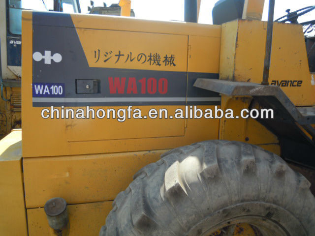 Second-hand komatsu WA100 wheel loader WA200