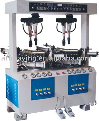 Self-Positioning Universal Sole Attaching Shoe Making Machine