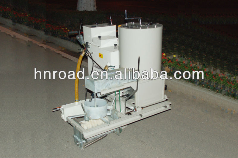 Self-propelled Structural type two component road marking machine