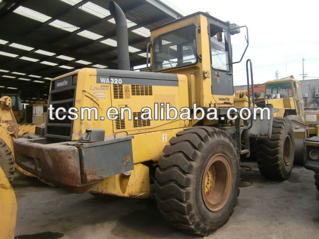 selling used Japan original Komatssu wheel loader WA320