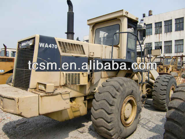 selling used Japan original Komatssu wheel loader WA470