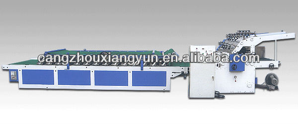 semi-auto flute laminating carton machine