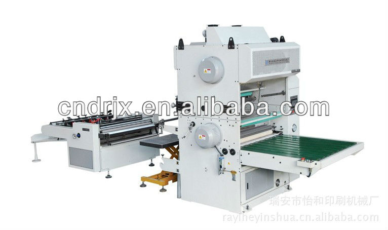 semi-auto sheet fed water based film lamination machine