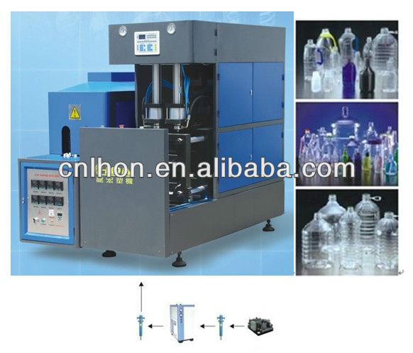 Semi-automatic blow molding machine