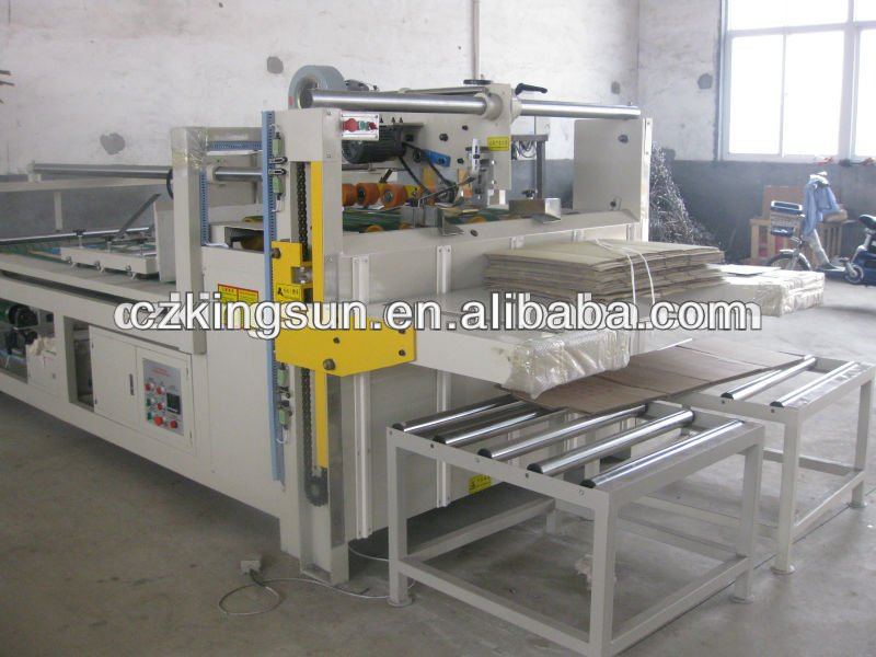 Semi automatic corrugated box folder gluer machine/ Carton folder gluer machine