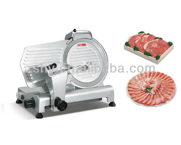 Semi-automatic electric meat slicer with 10 inches blade diameter