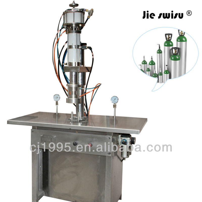 Semi-Automatic Gas Filling And Capping Machine for oxygen aerosol can