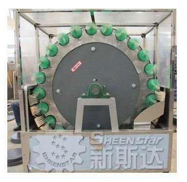 semi-automatic glass bottle rotary brush washing machine