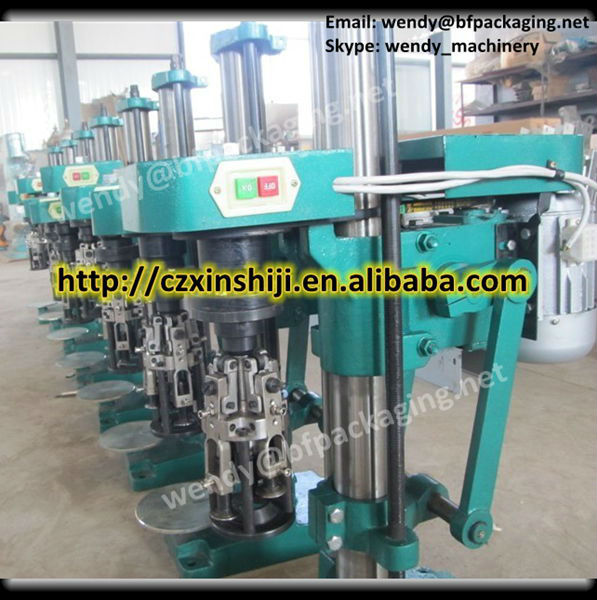 Semi-automatic manual capping machine for aluminium screw cap