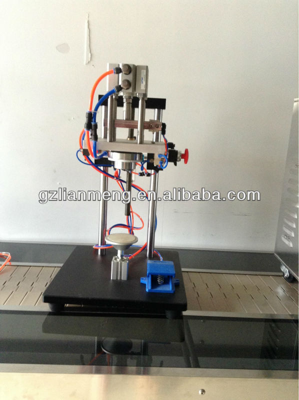 Semi-automatic perfume pump crimping machine