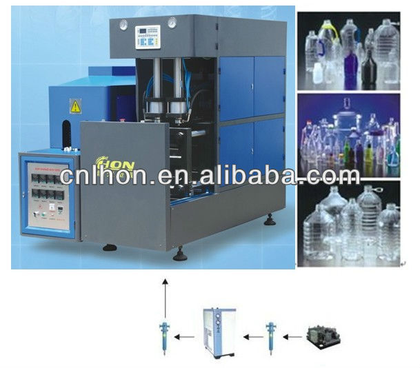 Semi-automatic pet blow molding machine