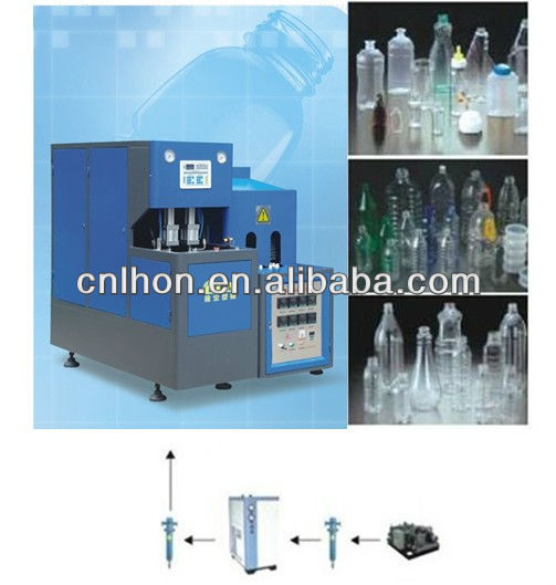 Semi-automatic pet blow molding machine