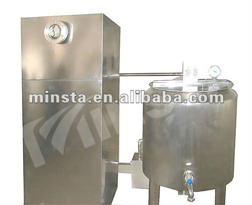 Semi-automatic stainless steel pasteurization for milk