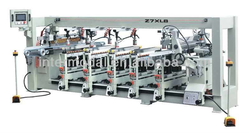 Seven-head Thru-feed Boring Machine