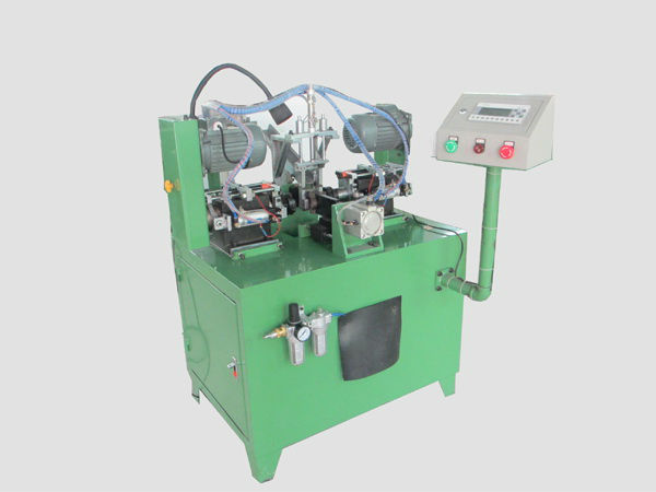 SG-SDC540 Full automatic doulbe heads pneumatic chamfering machine 5-40mm chamfering capacity