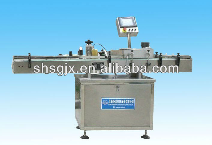 SGLT-Vertical sticker labeling machine.Round bottle labeling machine