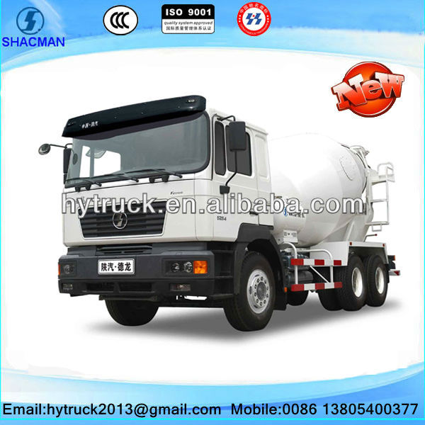 Shacman shaanxi Euro3 new concrete mixer truck