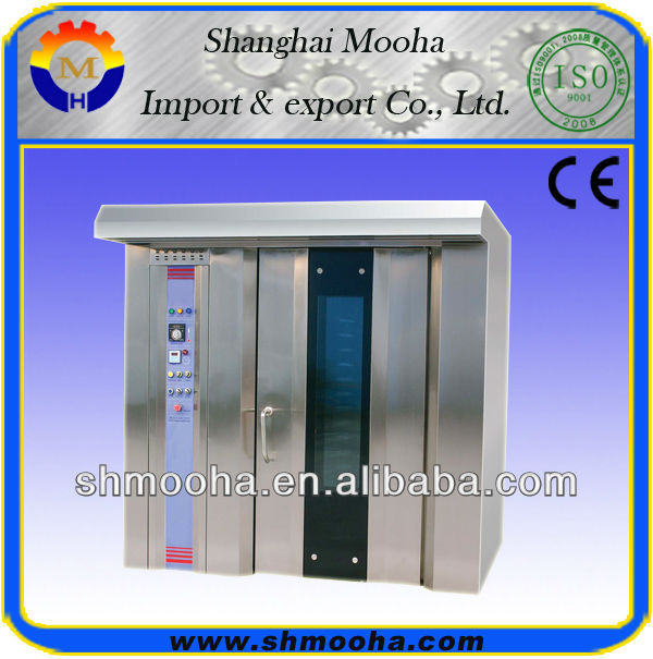 Shanghai mooha 100kg bakery rotary diesel oven(ISO9001,CE)