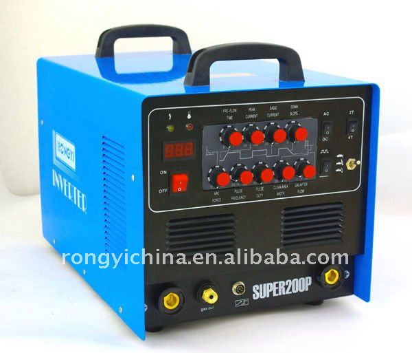 Shanghai Rongyi Mosfet Inverter Multi-function AC/DC Pulse TIG/MMA/CUT welding machine SUPER200P